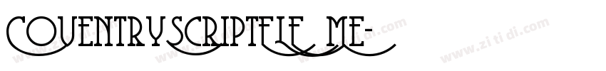 CoventryScriptFLF Me字体转换 CoventryScriptFLF Me字体转换